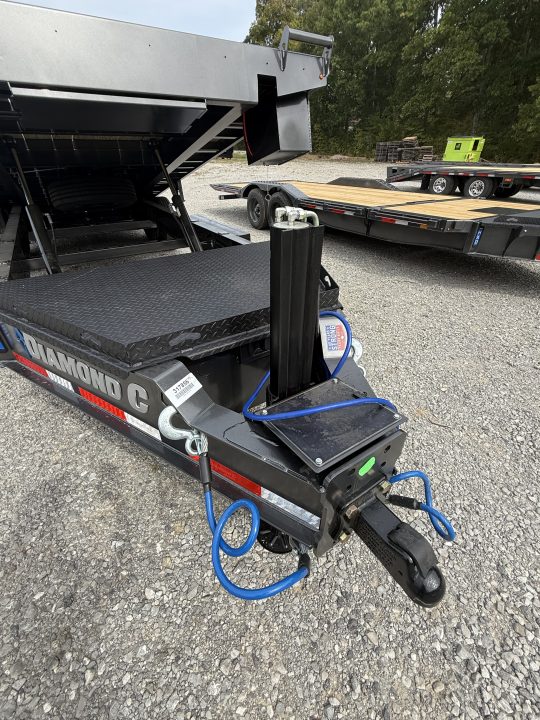 New 2027 Diamond C DET 210 24’ Tilt Trailer, 23K GVWR, 12K POP UP WINCH, ABS BRAKES, HYD JACK