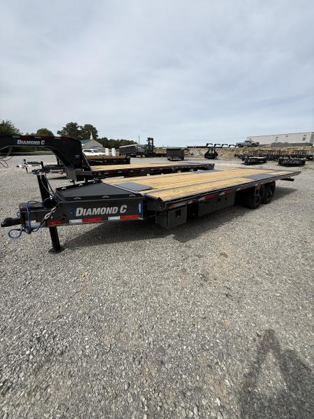 New 2027 Diamond C DET 210 24’ Tilt Trailer, 23K GVWR, 12K POP UP WINCH, ABS BRAKES, HYD JACK