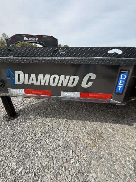 New 2027 Diamond C DET 210 24’ Tilt Trailer, 23K GVWR, 12K POP UP WINCH, ABS BRAKES, HYD JACK