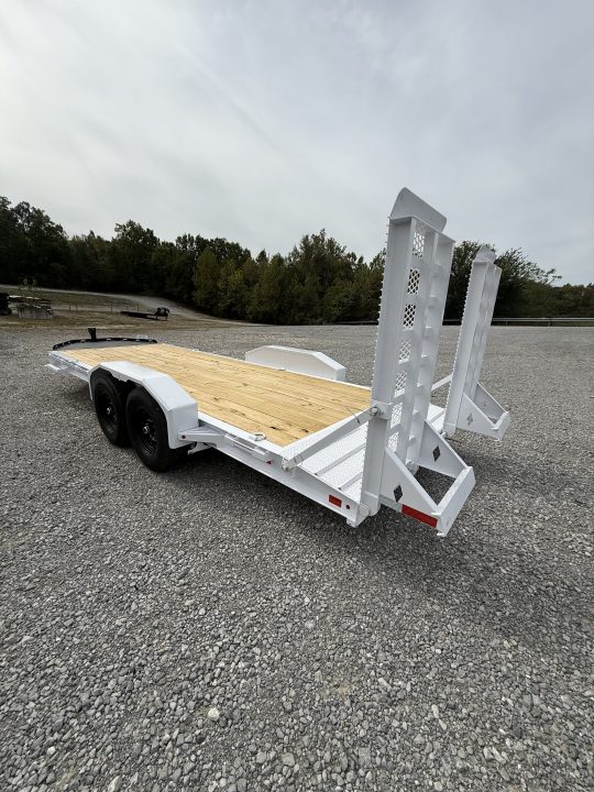 New 2027 Diamond C LPX 207 20’ Equipment Trailer, HEAVY DUTY KNEE RAMPS, 2 SPD JACK, 15.5K GVWR