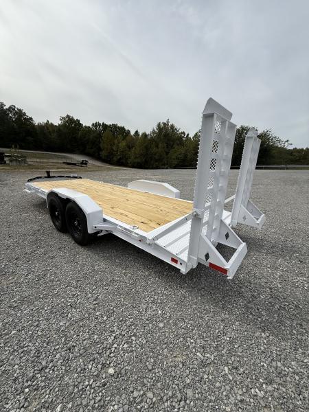 New 2027 Diamond C LPX 207 20’ Equipment Trailer, HEAVY DUTY KNEE RAMPS, 2 SPD JACK, 15.5K GVWR