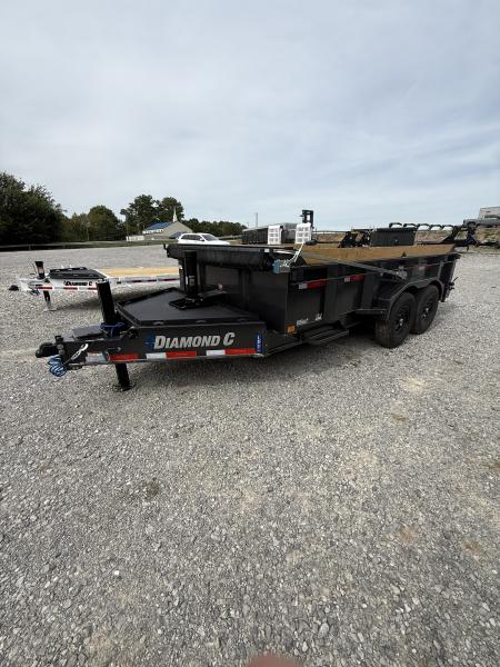 New 2027 Diamond C LPT 207 14’ Dump Trailer, PACESETTER EDITION, HYD JACK, HEAVY FENDERS, RAMPS, 15.5K GVWR