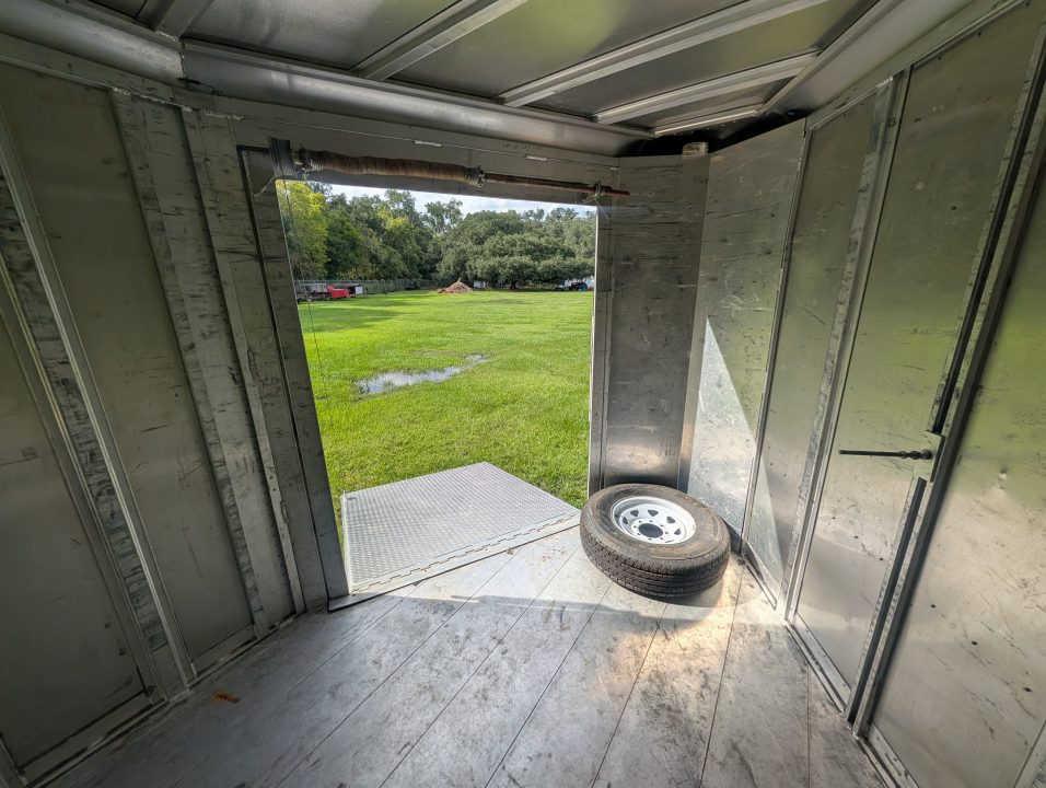 Used 2005 8.5X20 Featherlite SNOWBOBILE TRAILER