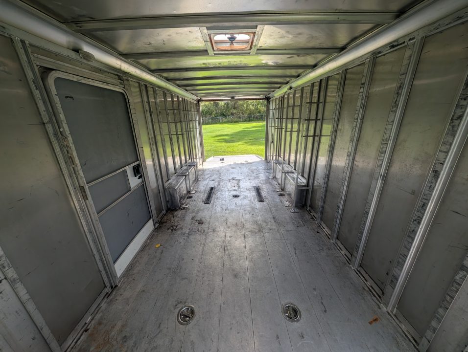 Used 2005 8.5X20 Featherlite SNOWBOBILE TRAILER