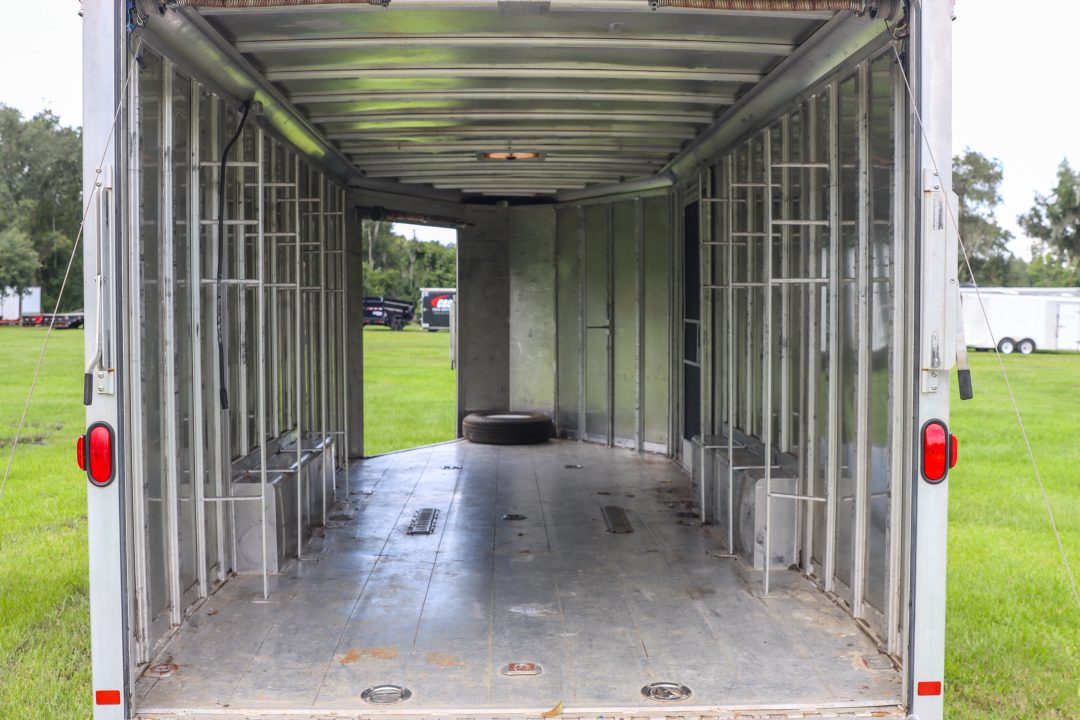 Used 2005 8.5X20 Featherlite SNOWBOBILE TRAILER