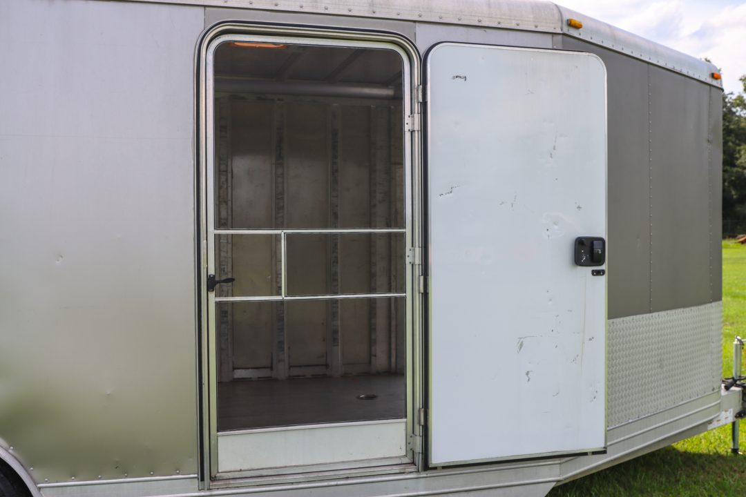 Used 2005 8.5X20 Featherlite SNOWBOBILE TRAILER