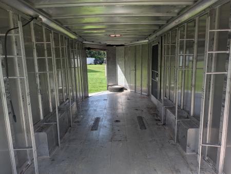 Used 2005 8.5X20 Featherlite SNOWBOBILE TRAILER
