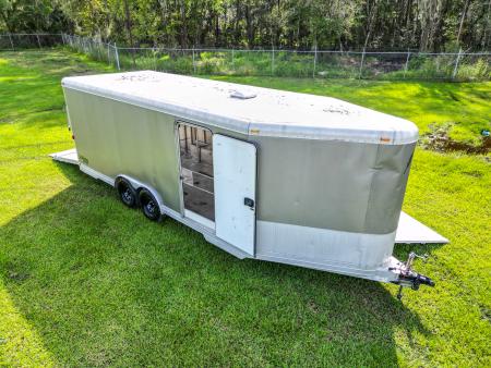 Used 2005 8.5X20 Featherlite SNOWBOBILE TRAILER