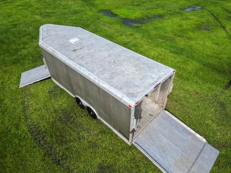 Used 2005 8.5X20 Featherlite SNOWBOBILE TRAILER
