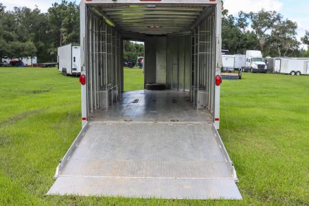 Used 2005 8.5X20 Featherlite SNOWBOBILE TRAILER