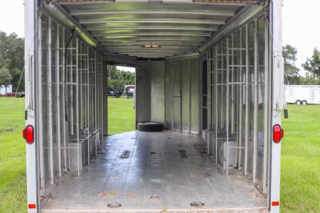 Used 2005 8.5X20 Featherlite SNOWBOBILE TRAILER