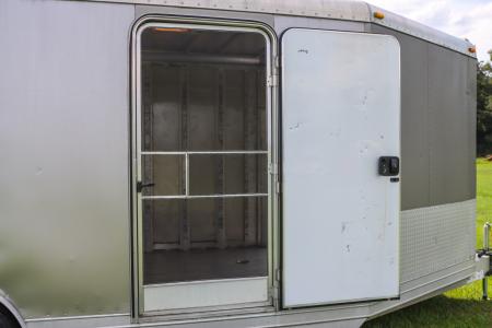 Used 2005 8.5X20 Featherlite SNOWBOBILE TRAILER