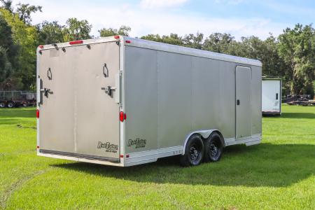 Used 2005 8.5X20 Featherlite SNOWBOBILE TRAILER