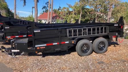New 2027 Quality Steel and Aluminum 7x14 Dump Trailer