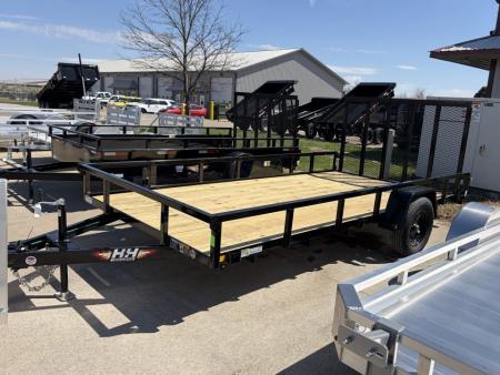 New 2027 H&H Trailers 82x14 Rail Side Utility