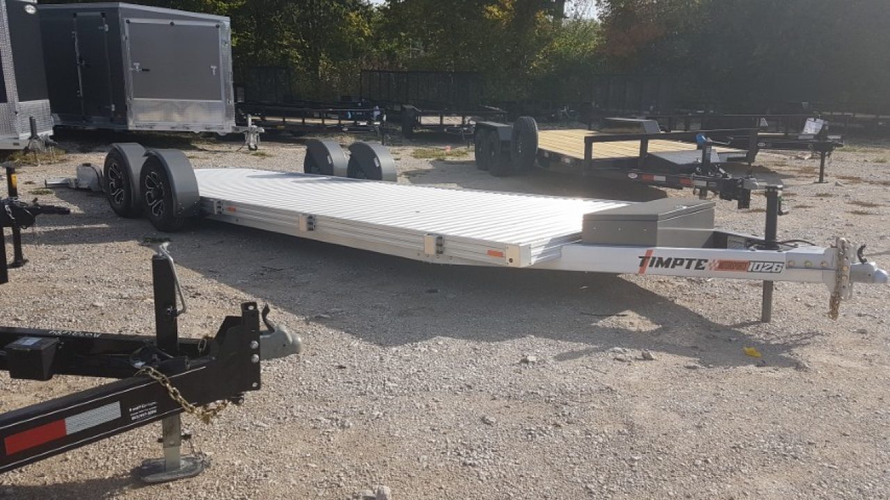 New 2027 Timpte 1026 Aluminum Drop Deck 10K. Car / Racing Trailer