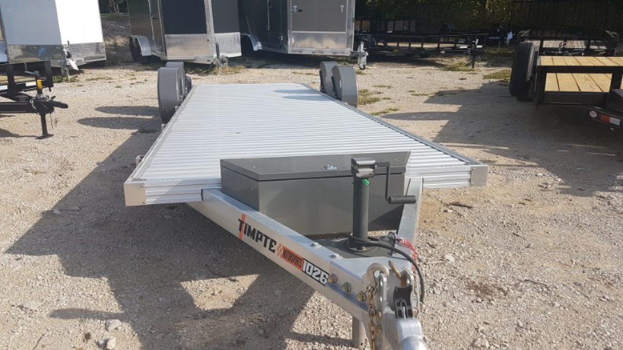 New 2027 Timpte 1026 Aluminum Drop Deck 10K. Car / Racing Trailer