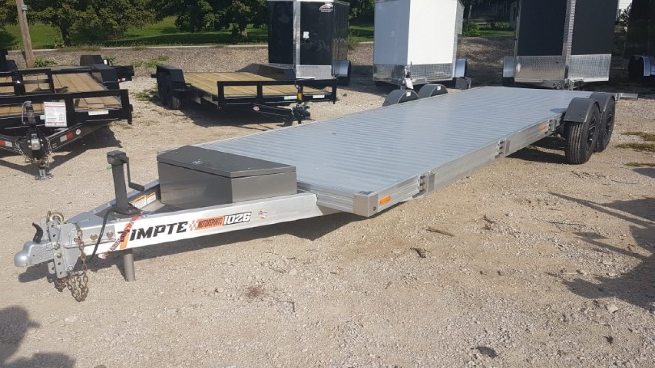 New 2027 Timpte 1026 Aluminum Drop Deck 10K. Car / Racing Trailer