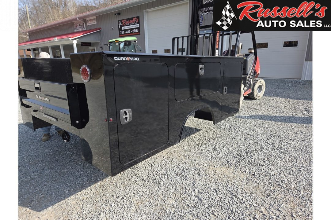 New DuraMag S-Series Aluminum Service Body 60"ca Cab and Chassis DRW Gloss Black Service Bodies