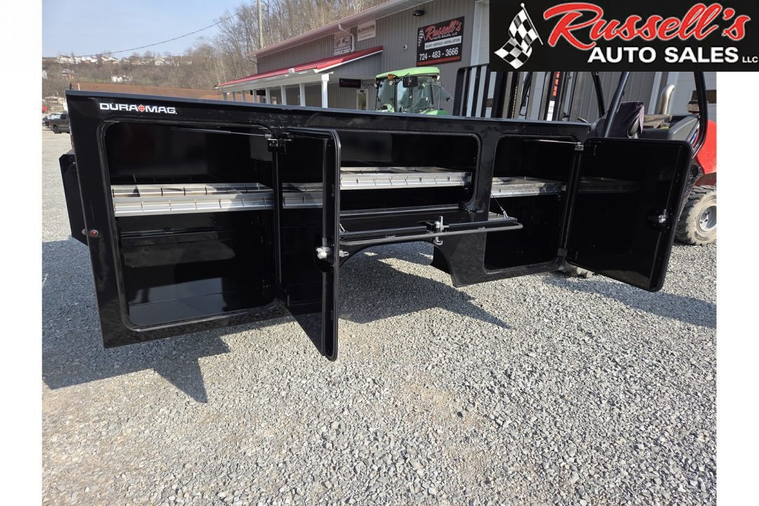 New DuraMag S-Series Aluminum Service Body 60"ca Cab and Chassis DRW Gloss Black Service Bodies