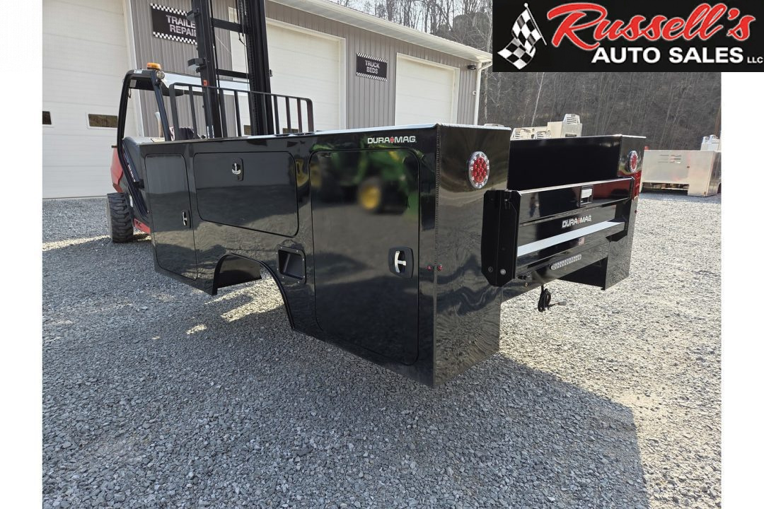 New DuraMag S-Series Aluminum Service Body 60"ca Cab and Chassis DRW Gloss Black Service Bodies