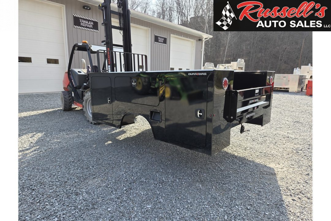 New DuraMag S-Series Aluminum Service Body 60 ca Cab and Chassis DRW Gloss Black Service Bodies