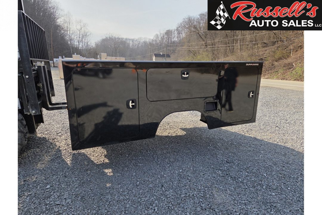 New DuraMag S-Series Aluminum Service Body 60"ca Cab and Chassis DRW Gloss Black Service Bodies