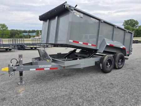 New 2026 TUFFDUMP 14K 7X14 DUMP TRAILER 4' WALLS