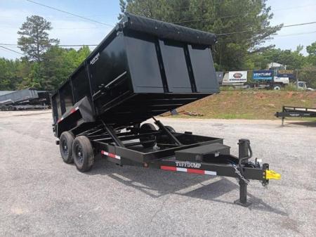 New 2026 TUFFDUMP 14K 7X14 DUMP TRAILER 4' WALLS