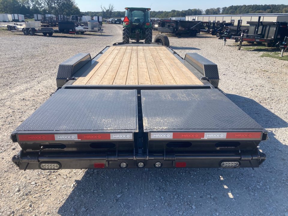New 2027 MAXX-D 83X22 TANDEM 17.5K EQUIPMENT W/ 4' DOVE, MAX RAMPS & LARGE TOOLBOX Equipment Trailer