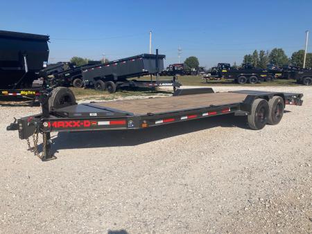 New 2027 MAXX-D 83X22 TANDEM 17.5K EQUIPMENT W/ 4' DOVE, MAX RAMPS & LARGE TOOLBOX Equipment Trailer