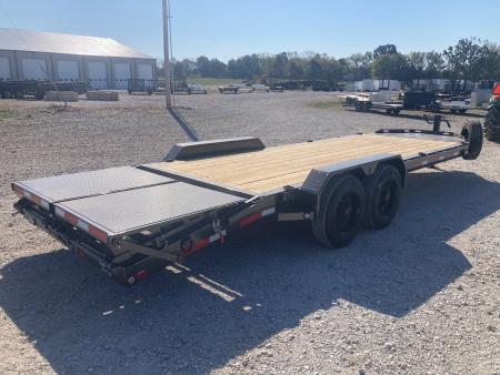 New 2027 MAXX-D 83X22 TANDEM 17.5K EQUIPMENT W/ 4' DOVE, MAX RAMPS & LARGE TOOLBOX Equipment Trailer