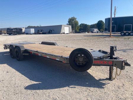 New 2027 MAXX-D 83X22 TANDEM 17.5K EQUIPMENT W/ 4' DOVE, MAX RAMPS & LARGE TOOLBOX Equipment Trailer