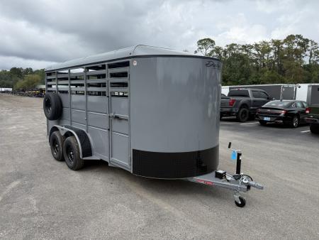 New 500ES-16 DELTA 6' X 16' X 6'6  TALL ECONOMY LIVESTOCK TRAILER