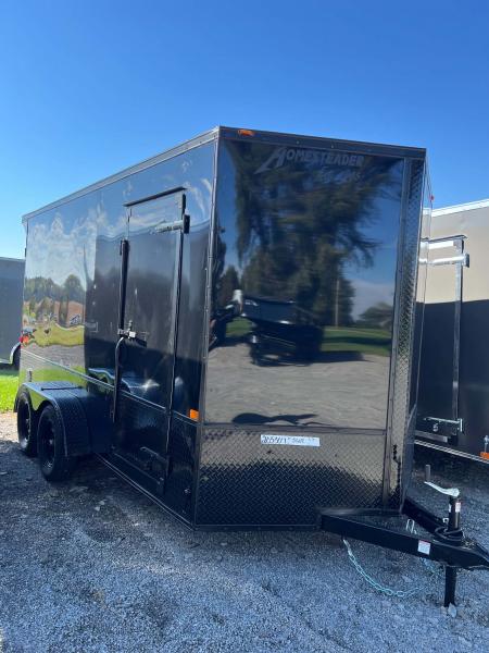 New 2027 Homesteader Trailer 7 x 14 Tandem Axle OHV Pkg Cargo / Enclosed Trailer