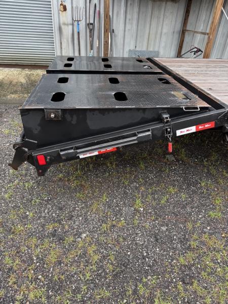 Used 2025 Trail Maxx 40ft. Gooseneck Equipment Flatbed Trailer with Mega Ramps and 12,000 Capacity Equipment Trailer