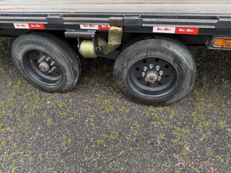 Used 2025 Trail Maxx 40ft. Gooseneck Equipment Flatbed Trailer with Mega Ramps and 12,000 Capacity Equipment Trailer