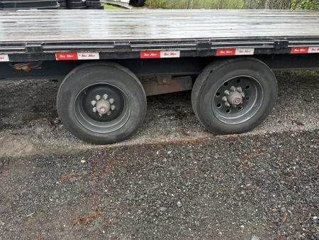 Used 2025 Trail Maxx 40ft. Gooseneck Equipment Flatbed Trailer with Mega Ramps and 12,000 Capacity Equipment Trailer