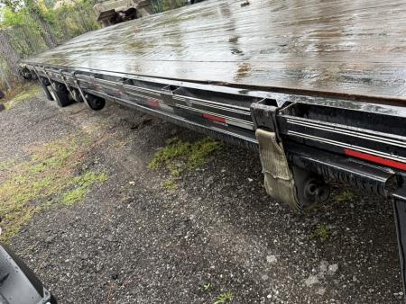 Used 2025 Trail Maxx 40ft. Gooseneck Equipment Flatbed Trailer with Mega Ramps and 12,000 Capacity Equipment Trailer