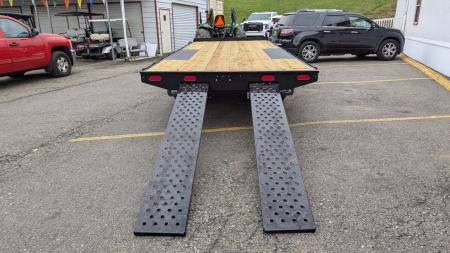 New 2027 CAM Superline 20' General Duty Flat Deck Deckover w/ 8' Underbody Ramps