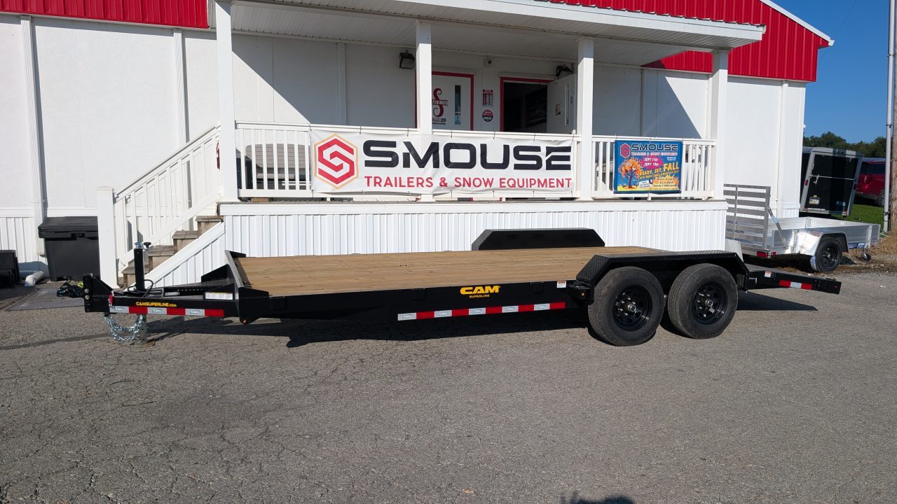 New 2027 CAM Superline 22' HD Wood Deck Car Hauler w/ DS Removable Fender