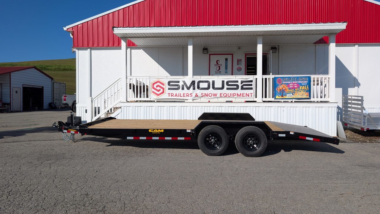 New 2027 CAM Superline 22' HD Wood Deck Car Hauler w/ DS Removable Fender