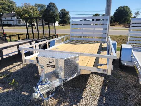 New 2027 Sure-Trac 7x12 Aluminum Tube Top Utility Trailer