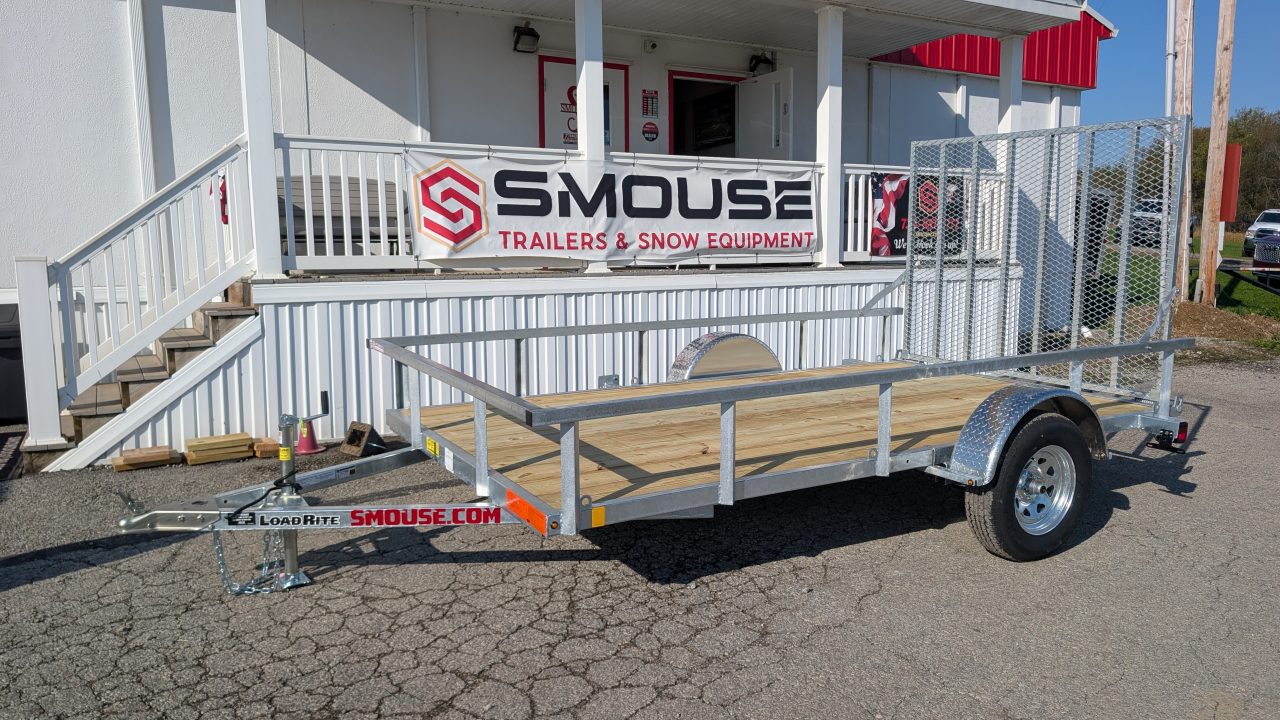 New 2027 Load Rite 6'8" x 12 ALL GALVANIZED Utility w/ Spring Assist Gate