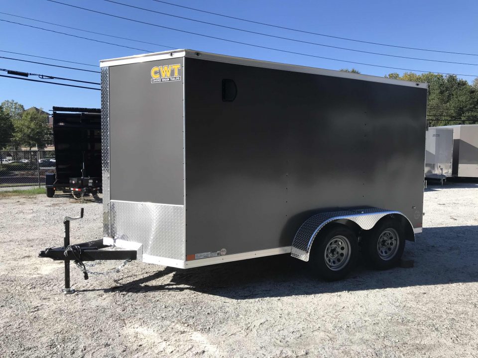 New 2027 Covered Wagon 6x12 Enclosed, 6'6" Tall, 7K GVWR