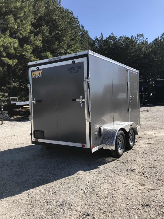 New 2027 Covered Wagon 6x12 Enclosed, 6'6" Tall, 7K GVWR