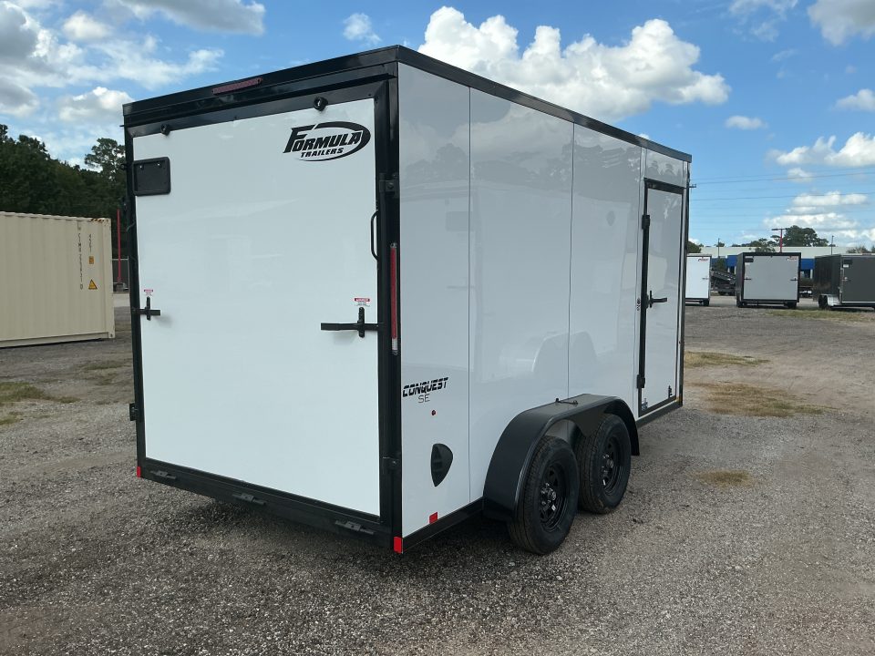 New 7 x 14 Conquest SE Flat Top V-Nose 7K STANDARD INTERIOR HEIGHT IS 7'0"