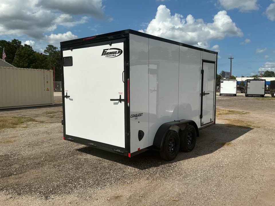 New 7 x 14 Conquest SE Flat Top V-Nose 7K STANDARD INTERIOR HEIGHT IS 7'0"