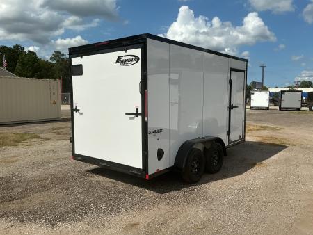 New 7 x 14 Conquest SE Flat Top V-Nose 7K STANDARD INTERIOR HEIGHT IS 7'0"