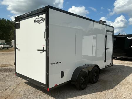 New 7 X 16 Traverse Flat Top V-Nose 7K STANDARD INTERIOR HEIGHT IS 7'0"